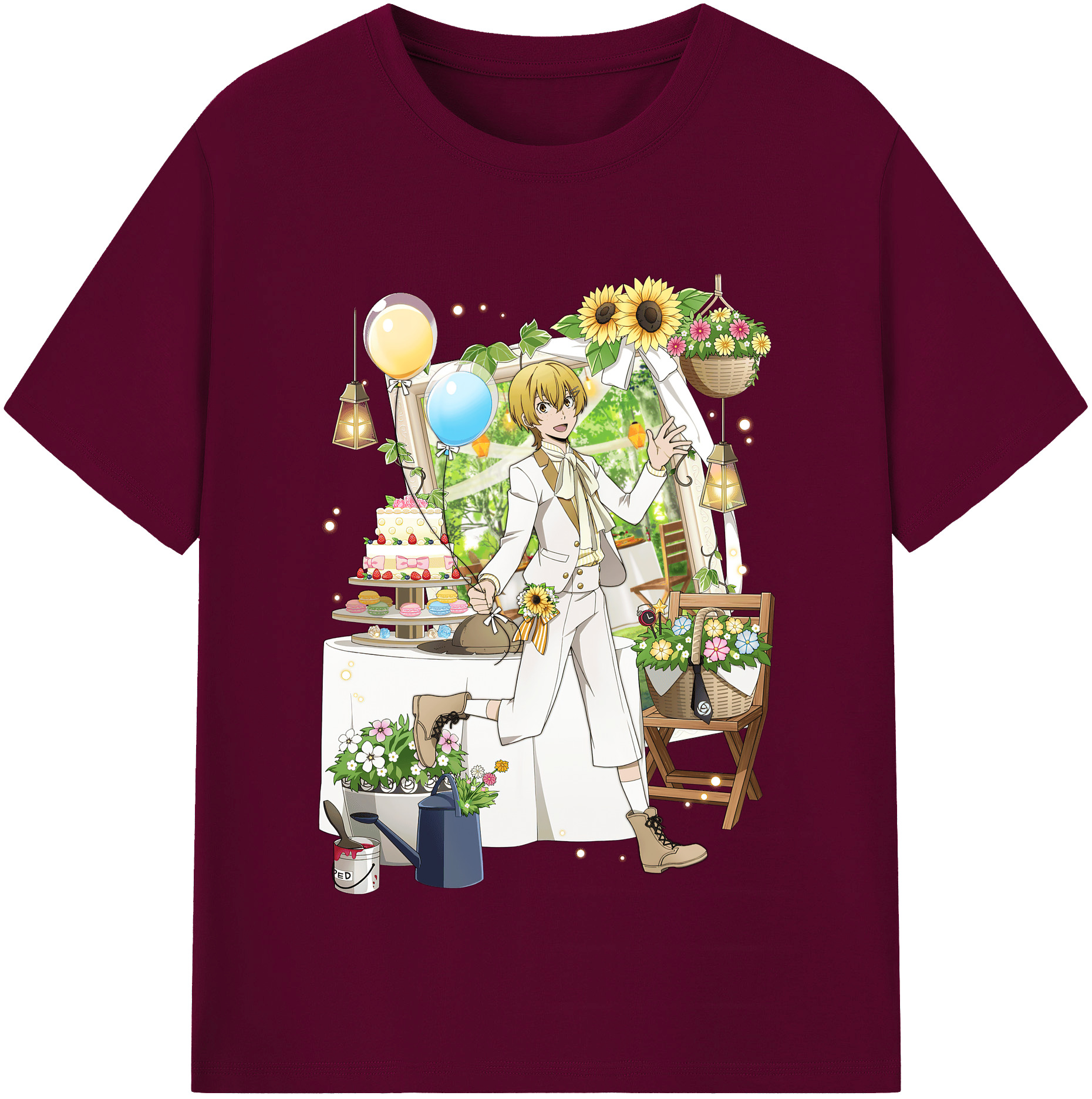 （画像用） 文豪ストレイドッグス Bungo Stray Dogs レディースカジュアルプリントTシャツ（綿100％）